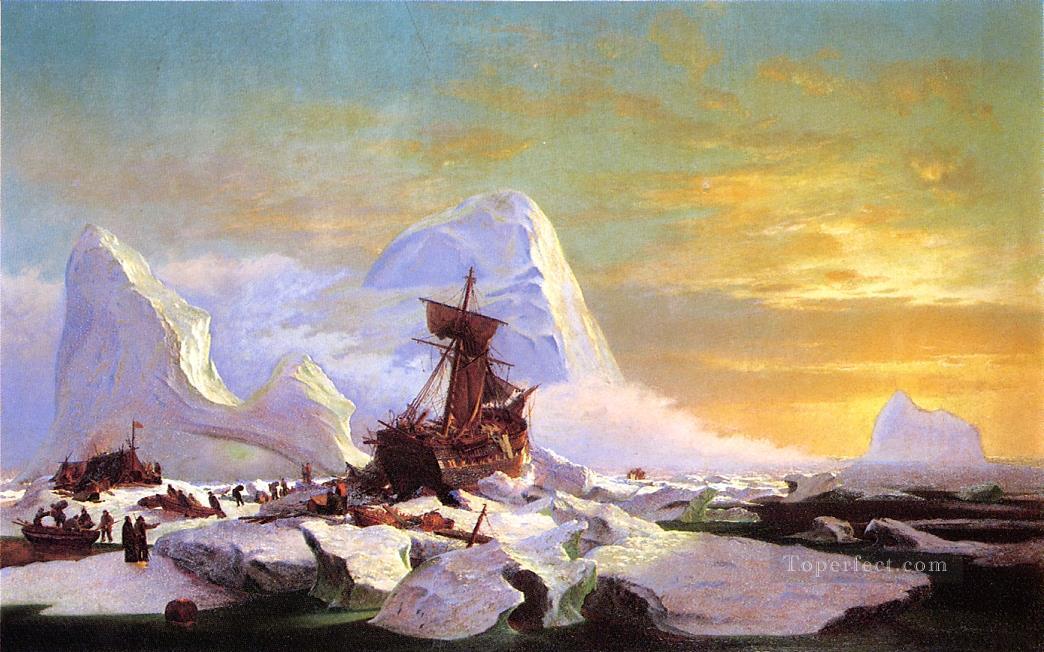 Crushed in the Ice William Bradford Oil Paintings